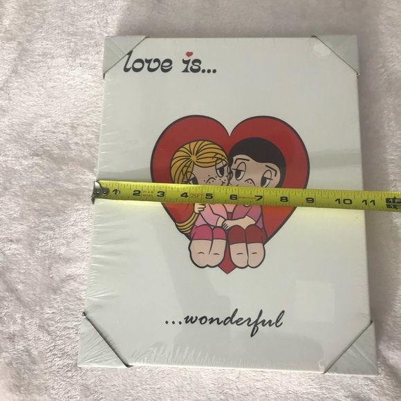 LOVE IS Wonderful Cartoon Print Wall Picture Decor RETRO Hippie Boho 70s New - Picture 10 of 10